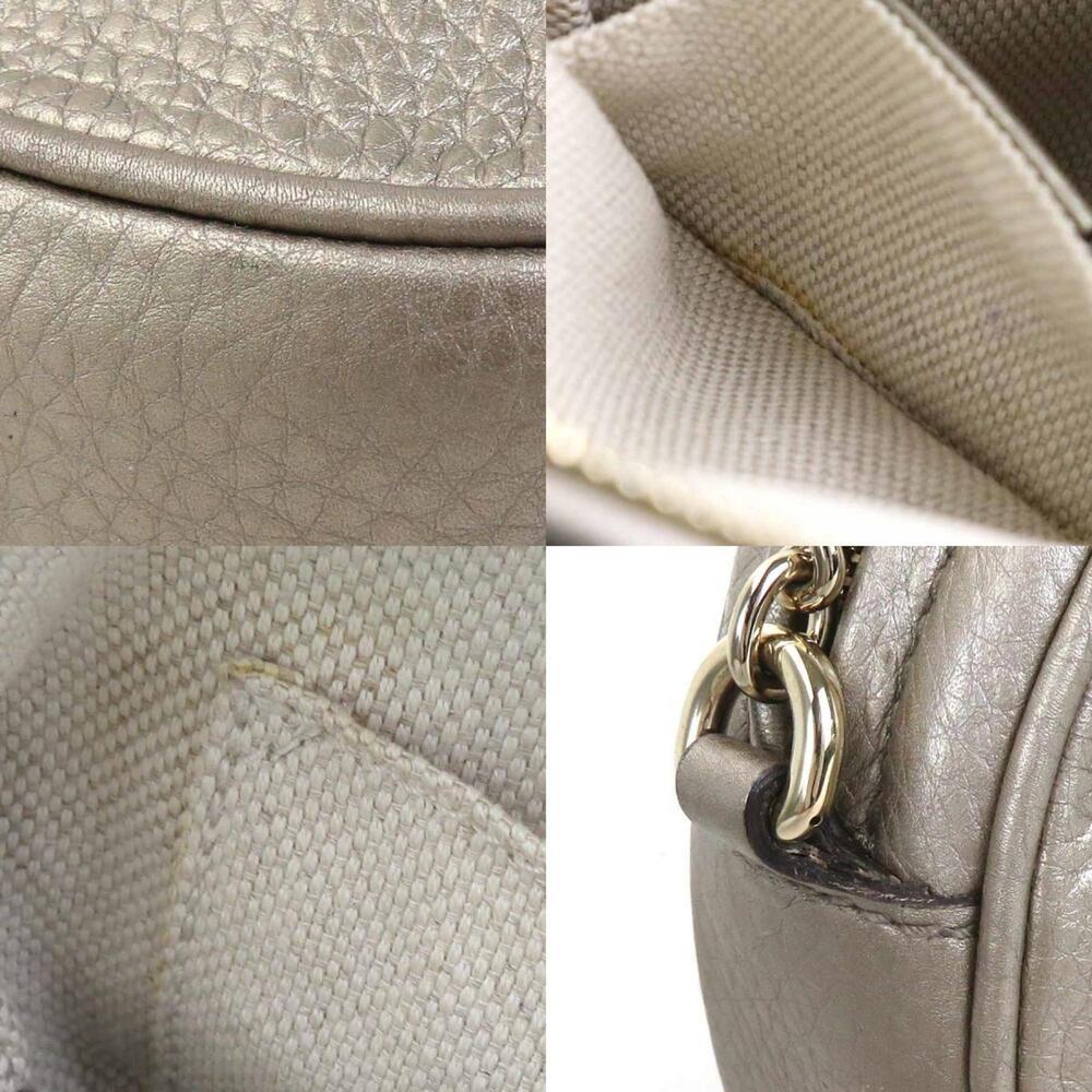 GUCCI Gold Leather Shoulder Bag - Picture 3 of 5